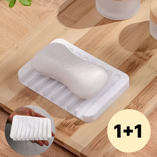 네이처파크 실리콘 논****** 비누 받침대 1+1, 2개, 화이트