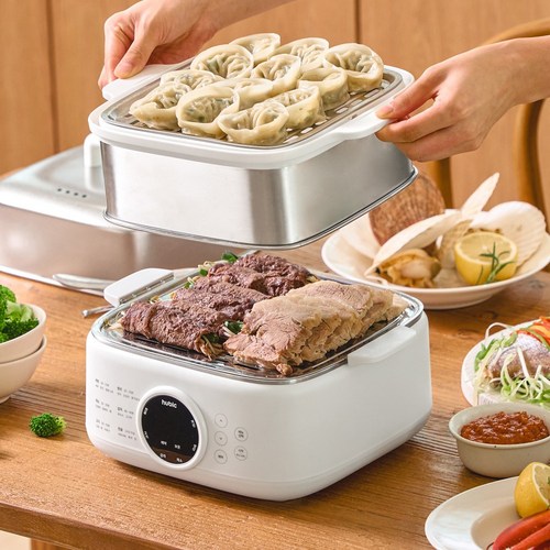 휴비씨 3단 대용량 전기찜기 다용도 멀티쿠커