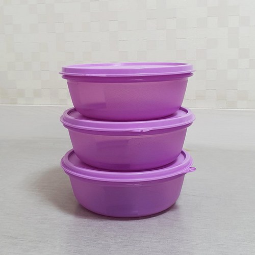 타파웨어 모듈러보울 반찬통 밀페용기 김치통 600ml 퍼플, 3개, 진보라