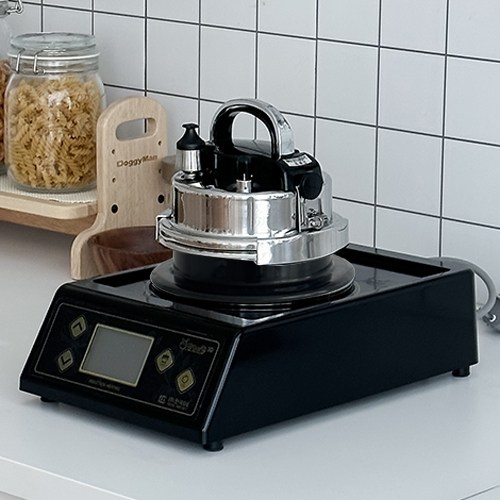 가정용 전기 돌솥밥기계 압력 솥밥 가마솥 누룽지 1인용 2인용 인덕션 스마트 밥돌이킹IH, 블랙, 2인가마솥