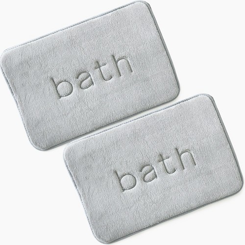 1+1 논****** 메모리폼 욕실 매트 발매트 화장실매트 그레이