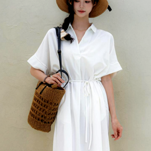 MUMUM 편한 빅사이즈 원피스 셔츠 원피스 여름 휴양지원피스 하객원피스 55-88