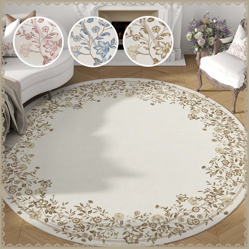 러그킹 먼지없는러그 거실카페트 워셔블러그 플라워 카펫트 사각형 원형러그 단모러그 방수카페트 카펫 매트