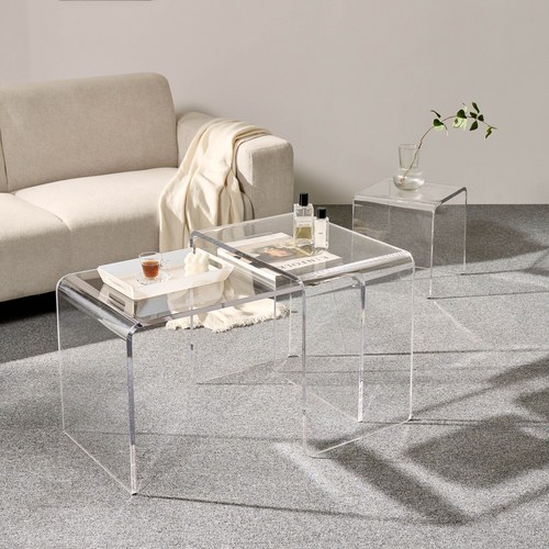 [아크홀릭] 마르코 사이드테이블 클리어(유광)