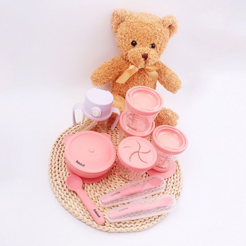 베베락 이유식스타트 6종세트, 피치핑크, 1개