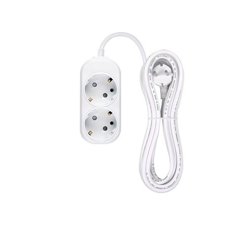 오성정밀 접지 멀티탭 2구, 4.5m, 혼합색상, 1개