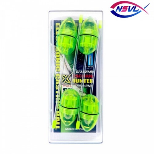 FF 엑스헌터 전자 캐스팅볼 점등 던질찌 집어등 갈치, F, 그린