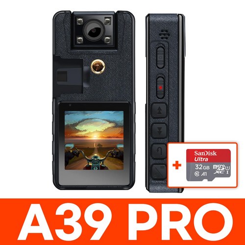 14시간 녹화 바디캠 블랙박스 A39 PRO 32GB 포함