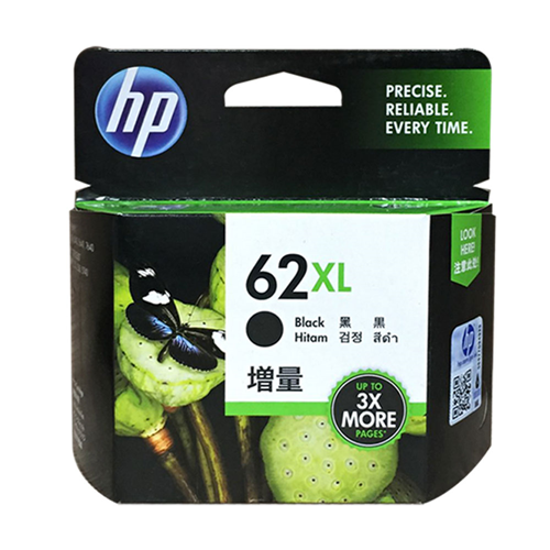 HP62 정품잉크 HP62XL HP7645 HP250 HP5740 HP200 ENVY7645 5640 C2P04AA C2P05AA C2P06AA, 3. HP62XL 검정대용량 정품잉크, 1개