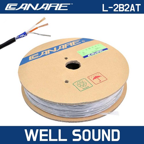 카나레 L-2B2AT 마이크 케이블 200m 까나레 2심 실드 연장 선, 1개