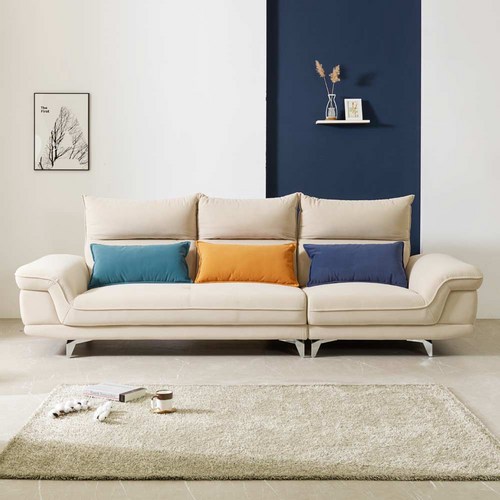 심원상사 소파 타이보텍스 이지클린 패브릭 쇼파 3인용 4인용 이지클린 베드 BM-113, 아이보리