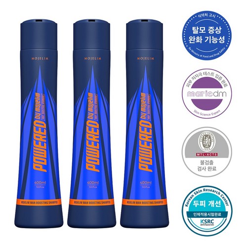 모제림 파워드 바이 모제림 샴푸, 3개, 400ml