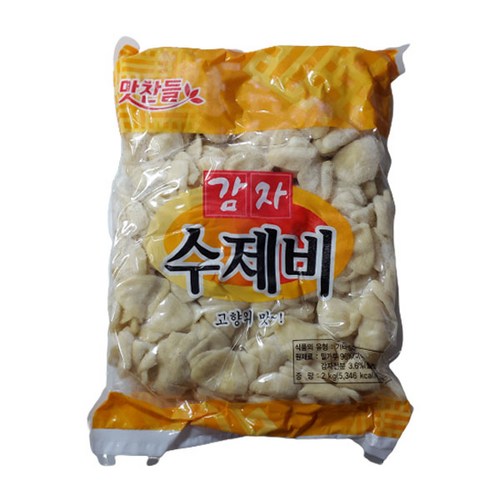 맛찬들 감자수제비 2kg, 1개 - 감자 수제비 추천