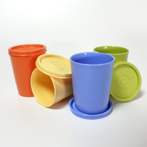 타파웨어 핸디컵 원형볼 반찬통 미니저장통 컵 양념통 이유식용기 4P