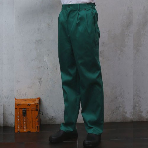 P-52-1 20수 남성 초록 허리밴드 바지 위생바지 위생하의 조리바지, 남40, 1개