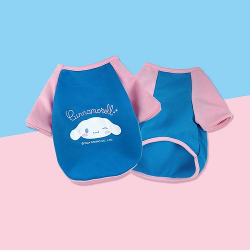 산리오 반려동물 펫 나그랑 티셔츠, 시나모롤, 1개