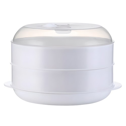 쿠리풀 전자레인지 만능 찜기 2단, 1개