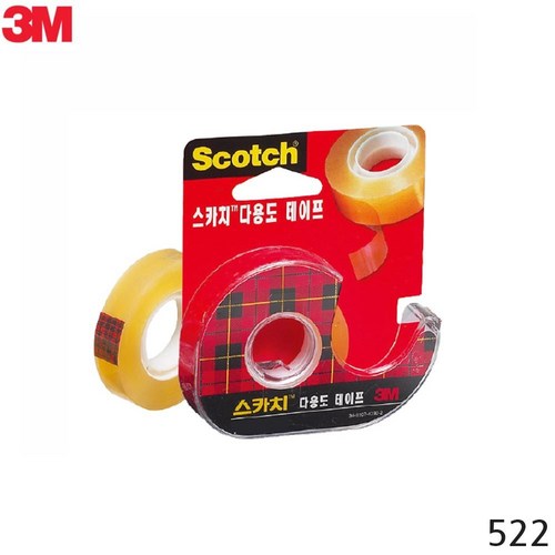3M 다용도 스카치테이프 투명테이프 12mmX20m 사무용 스카치테이프 스카치테잎 3m테이프 쓰리엠테이프 3m스카치+모티브코리아Shop, 빠른배송