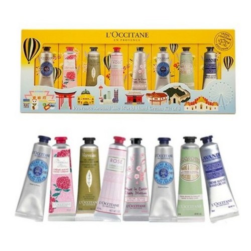 록시땅 핸드 크림 30ml 8종 세트, 1개, 0.03l