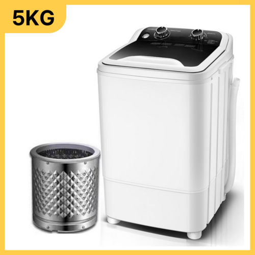 [클린스] 반자동 소형 미니 세탁기 5kg 반자동 걸레 원룸 ****** 양말 운동복 기숙사 통돌이, 5.5kg 소형세탁기