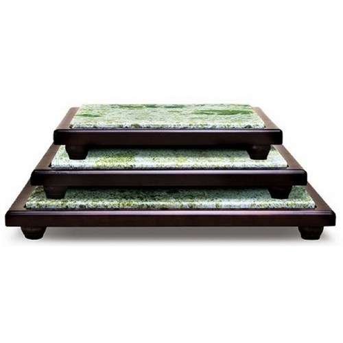 회접시 옥돌 사각 평면 (세트 or 단일상판) 볼록 고기 생선 스톤, 소, 사각평면 상판, 1개, 옥돌 (단일상판)