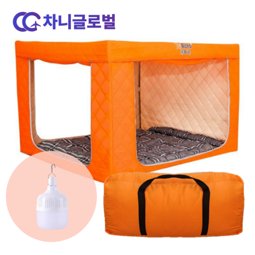 차니글로벌 사각 난방텐트 패딩 따뜻한 두꺼운 보온 세탁 가능