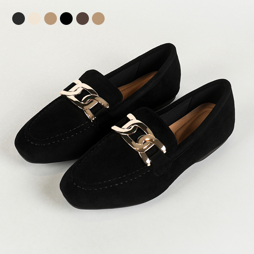 페조 빅사이즈 밀라노 체인 구름 여성로퍼