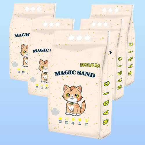 메디펫 매직 고양이 두부모래, 10L, 5개, 오리지널