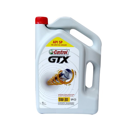 캐스트롤 GTX SP C3 5W30 6L 디젤 엔진오일, 1개, 캐 GTX 5W30_6L @, 6ml