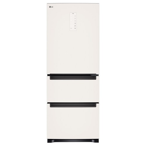 [색상선택형] LG전자 오브제 327L 스탠드형 3도어 메탈 디오스 김치톡톡 김치냉장고 방문설치, 베이지(상단) + 베이지(하단), Z338MEEP31
