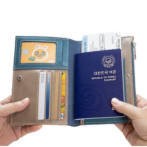 천연가죽여권지갑