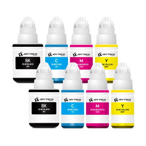 잉크다파라 캐논 GI90 무한잉크 G5090 G6090 G7090 GM2090 G6092 G6091 무한리필잉크, 2세트, GI-90 호환잉크 4색 SET