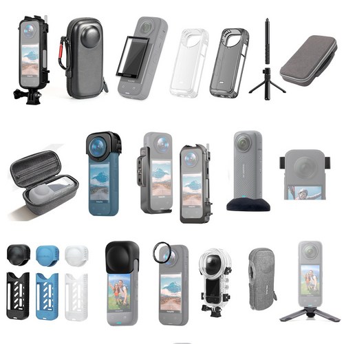 인스타360 X4 필수 악세사리 insta360 가방 케이스 액정필름 커버 거치대 유틸리티 렌즈가드, C-11)라발리에핀마이크, 1개