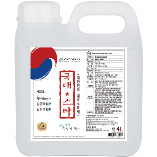국대스타 살균소독제 리필용, 4L, 1개