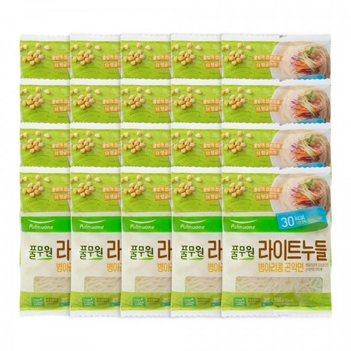 [풀무원] 병아리콩 곤약면 라이트누들 150gx20개, 150g, 20개