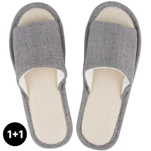 생활의신 프리미엄 쿠션 사계절 거실화 2P, 2개