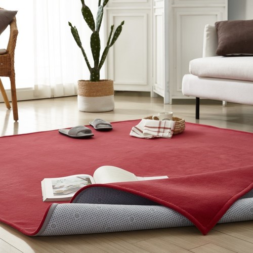 깔끔한 비비드 컬러 물세탁 가능 모노 러그 거실 인테리어 카페트 중형 대행 특대형 캠핑