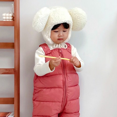 에밋 아동 남아 여아 월동준비템 패딩멜빵