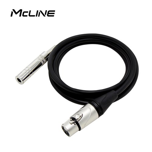 스테레오 5.5 TRS 암 캐논 XLR 암 변환 케이블 밸런스 연결선 앰프 스피커 믹서 오디오잭, MC-HA21 ST55/암-캐논/암 1.5M, 1개