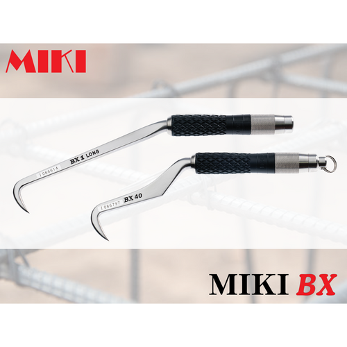 MIKI BX-RD시리즈 철근하카 일제 고급 철근 결속기 다이아몬드그립+링 타입 결속선 핸들, BX 1RD-BU, 1개