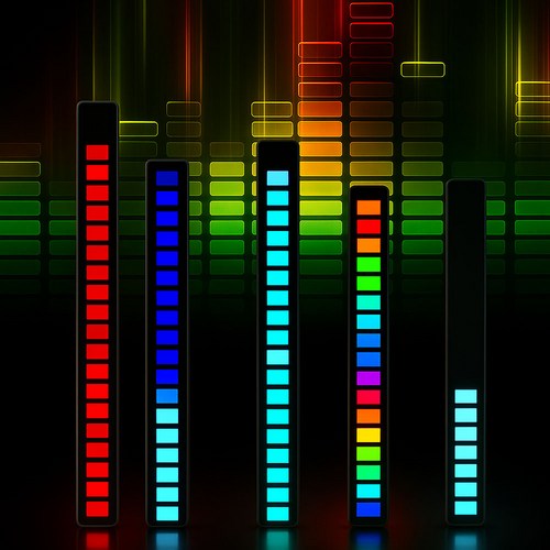 무선 LED 이퀄라이저 차량 인테리어 뮤직 LED바