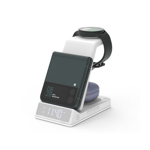 리큐엠 5IN1 15W 갤럭시 고속 무선충전기 워치 버즈, 1개