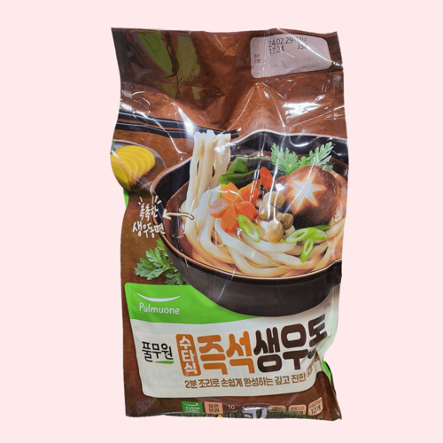 풀무원수타식즉석생우동