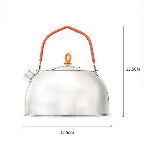 미니온수기 가스순간온수기 카페온수기 304 스테인레스 스틸 미니 캠핑 주전자 물 차, 1.600ML 135x125cm