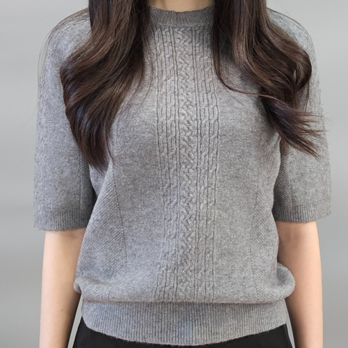 시놉시스 부드러운 캐시미어 무늬 짜임 니트