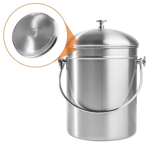 센담 스텐 음식물 쓰레기통 5리터 5L