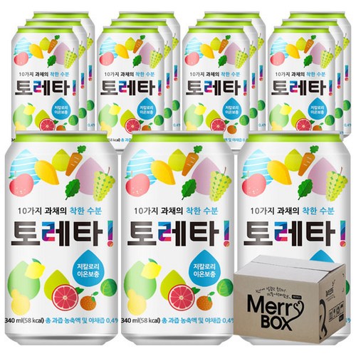 토레타 아쿠아리우스, 340ml, 24개 - 이온음료 추천