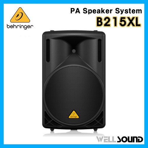 베링거 B215XL 패시브 1000W 15인치 2웨이 PA스피커 학교 교회 빌딩 방송 무대 공연 행사 용 음향기기 B215XL 라우드 스피커 블랙 1통