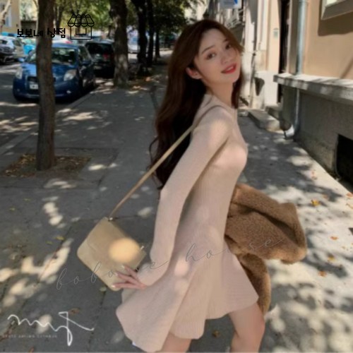 보보네옷장 골지 니트 원피스 겨울