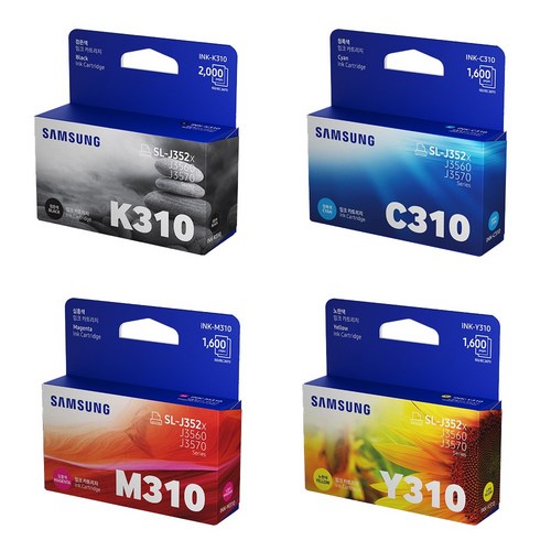 삼성전자 삼성 INK-K310 C310 M310 Y310 정품잉크 SL-J3520W J3560FW, 파랑(INK-C310), 1개